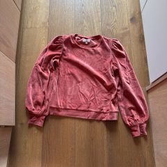 La Redoute rust coloured velour top
