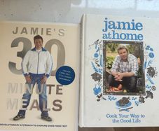 jamie Oliver cook books x 2