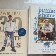 jamie Oliver cook books x 2