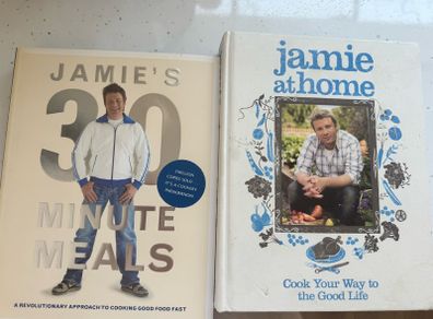 jamie Oliver cook books x 2