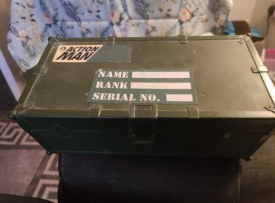 Action Man Ammo Kit Box Storage Carry Case Green Vintage 1997 Hasbro