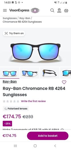 rayban chrome