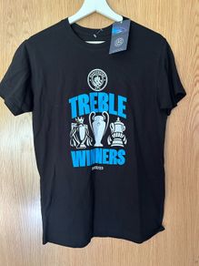 Uefa Store Manchester City Treble Winners Tee Shirt new with tags
