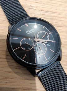 Pulsar men's casual watch, black