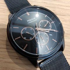 Pulsar men's casual watch, black