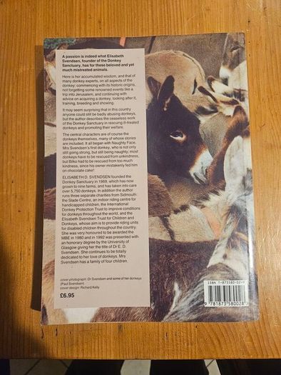 A Passion For Donkeys. By Dr Elizabeth D. Sevendsen. Large Volume Paperback In Good Condition.  See Photos For Same.