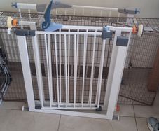 baby proof 3 stair gates and 1 fire gaurd