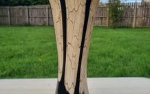 Artistic vase from the Jozefina glassworks in Krosno (Krosno, Poland).