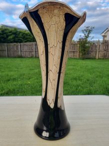 Artistic vase from the Jozefina glassworks in Krosno (Krosno, Poland).