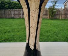 Artistic vase from the Jozefina glassworks in Krosno (Krosno, Poland).
