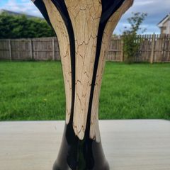 Artistic vase from the Jozefina glassworks in Krosno (Krosno, Poland).