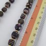 Antique Venetian African Style Skunk Eyes & Handmade Glass Pendant Necklace Image 4