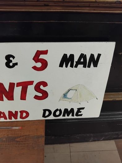 Vintage Hand Painted Wood Sign