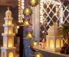 Solar Powered Wind Chime, Sun Moon Star Design, Warm Color Waterproof LED Hanging Solar Light