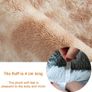 Rugs Living Room 180x270cm Fluffy Area Rugs for Bedroom Shaggy Anti Slip Super Soft Extra Large Rugs Indoor Modern Home Decor Floor Carpet - Light Camel (Tie-dye) Image 3