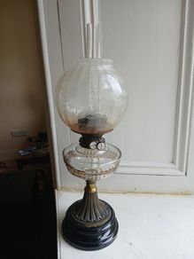 Antique oil lamp