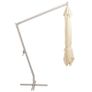 Hanging Parasol 300x300 cm Sand Aluminium Pole Image 3
