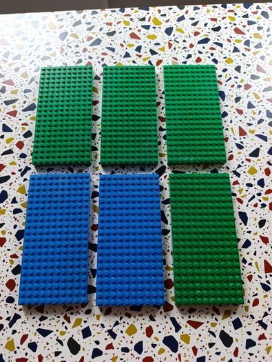 6x Lego Baseboards 10 x 20