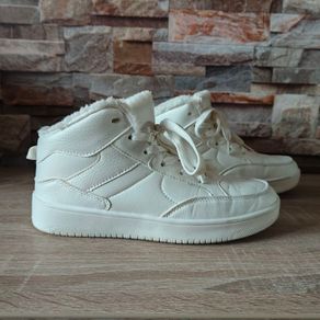 White High-Top Chunky Trainers  size 5