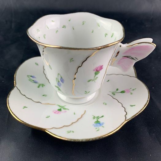 Vintage Bavarian Demitasse Cup And Saucer
