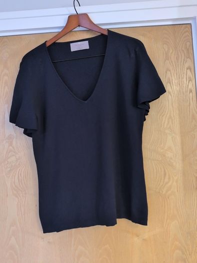 Paul Costello Navy Shor Sleeved Jumper.   S. M- 14.