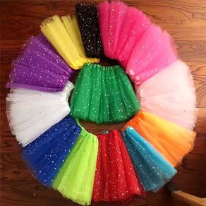 Children's blue,pink,yellow, tulle skirt one size