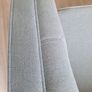Blue Fabric Buttoned Sofa Image 3