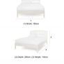 King size bed with mattress Image 2
