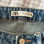 Zara Blue Denim Straight Leg Jeans - Size 8 Image 2