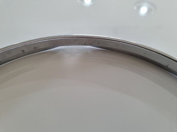 Ludwig 1970s genuine 14" triple flange hoops 6 hole lug ear