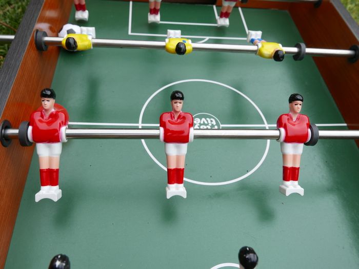 Wooden Mini Foosball Table