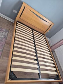 Bed frame king size wooden