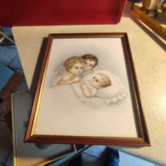 Framed Print Guardian Angels With Child