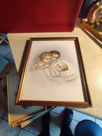 Framed Print Guardian Angels With Child