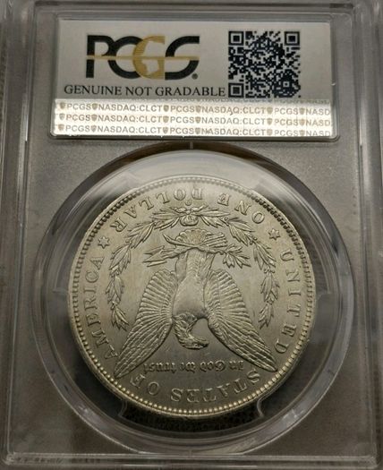 USA United States 1886 O Silver Morgan Dollar PCGS Cleaned Uncirculated Details Semi Key Date