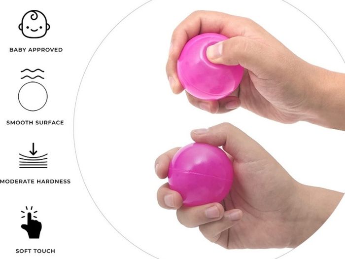 Playballs, Soft Pit Balls for Kids, Small Colourful Plastic Balls, Crush Proof, Smooth Surface and No Sharp Edges, Toxic Free, Multi Pack Baby Approved Playball Set MULTIPLE COLOURS AVAILABLE (FREE POSTAGE)