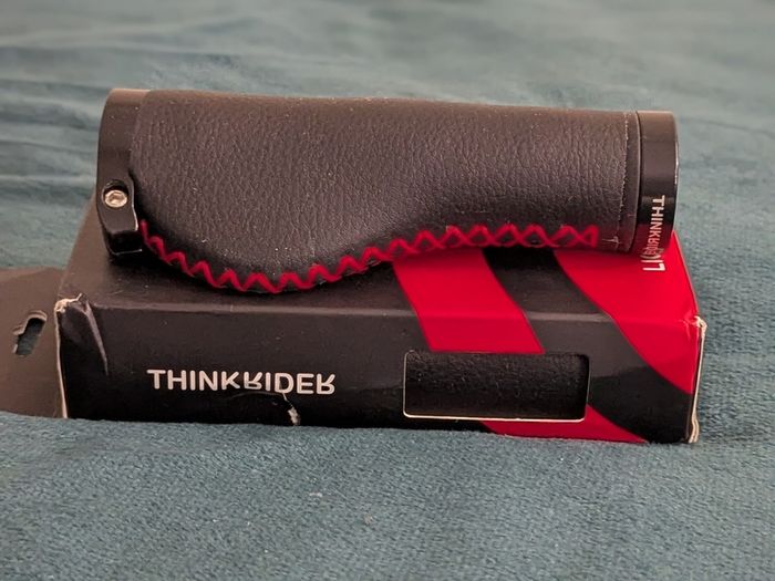 New ThinkRider Leather-Style Lock-On Bicycle Grips