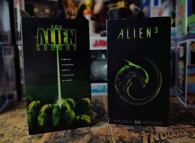 2 VHS Tapes ! Alien Legacy and Alien 3 ! 1999 and 1992 ! Sci-Fi ! Science Fiction !