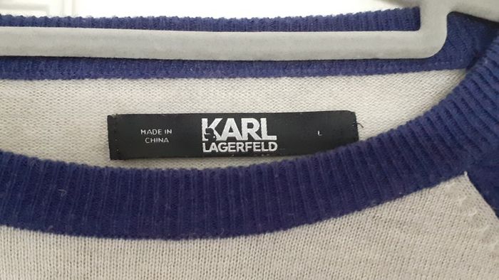 Karl Lagerfield fine knit wool jumper L