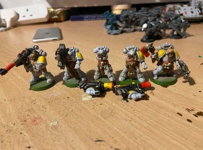 Warhammer 40k Space Wolves Long Fangs Squad 2nd edition Metal
