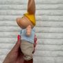 Topo Gigio Maria Perego giochi Blue White Sweater Plush body Vinyl Head Vintage Please see pictures Image 6