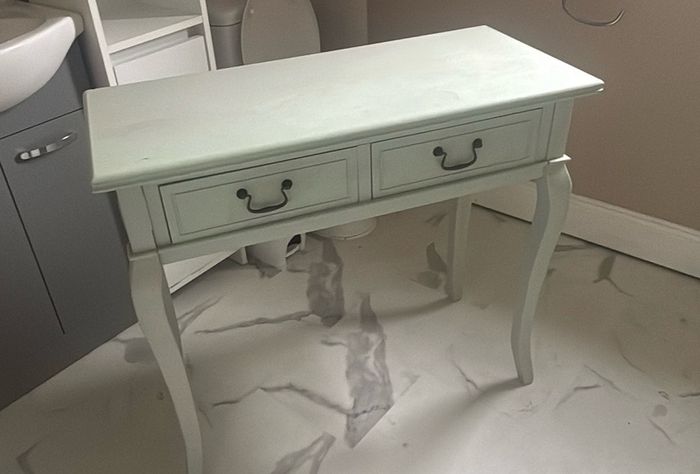 Pale Green Two-Drawer Console / Dressing Table  Lovely console table