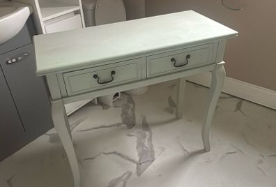 Pale Green Two-Drawer Console / Dressing Table  Lovely console table