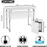 4 x 2 ft (122 x 61 cm) Rectangular Light Commercial Fold-in-Half Folding Table with 3 Adjustable Heights of 24/29/36 inch (FREE POSTAGE) Image 6