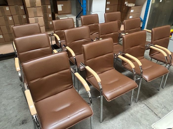 Office Chairs x 12 (Brown)
