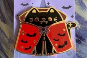 Dracucat - large enamel pin
