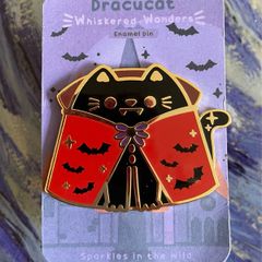 Dracucat - large enamel pin
