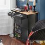 Serving Trolley Cabinet  black or white  FREE DELIVERY Image 4