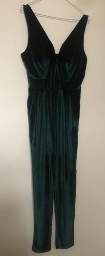 Gorgeous WalG velvet jumpsuit size L/12 Christmas party