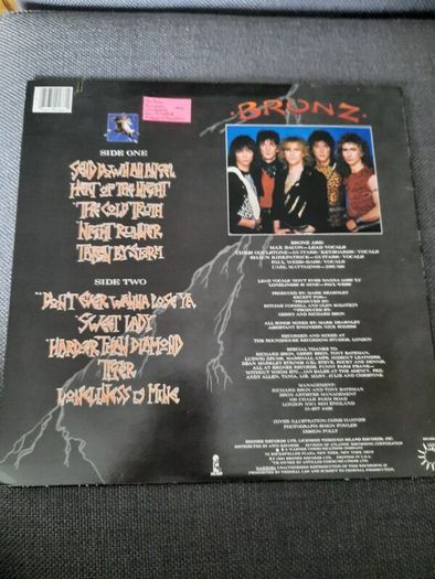 BRONZ: Taken by Storm -LP - US Pressing 1984 (Fully Autographed)